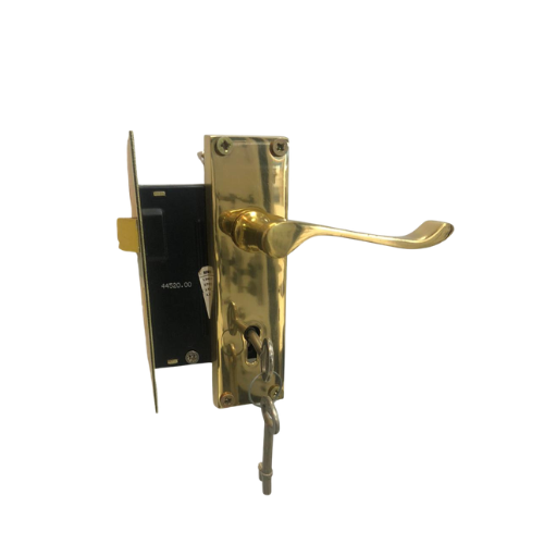 2 Lever Lockset with Zinc Scroll Handle