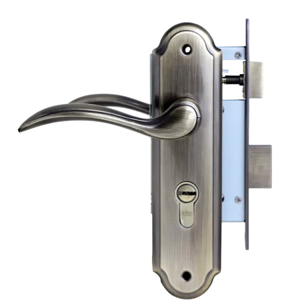 Union Cylinder Lockset F136 - Antique Brass