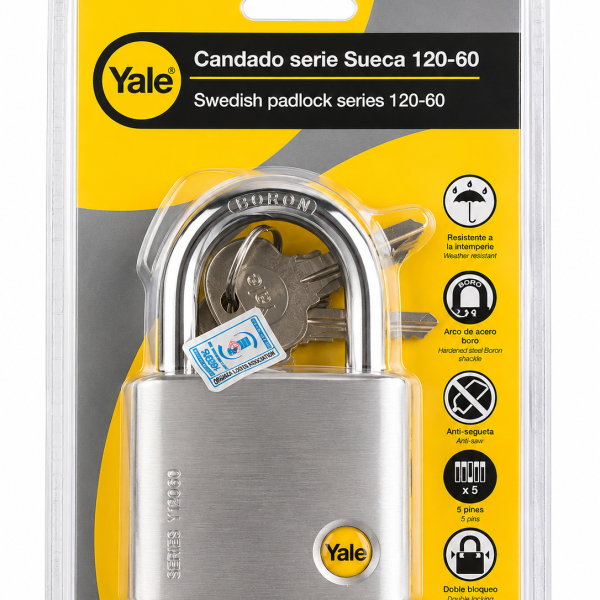 Original Break Proof Yale Padlock 60mm Y120