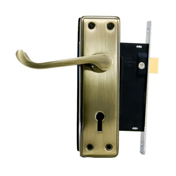 Two Lever Scroll Lockset Econo AB