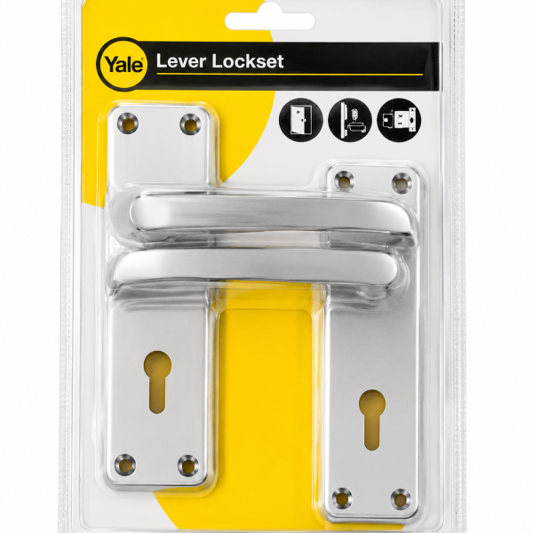 2 Lever Bathroom Lock, Aluminium Robin Handle Union – Yale 2L-DY687