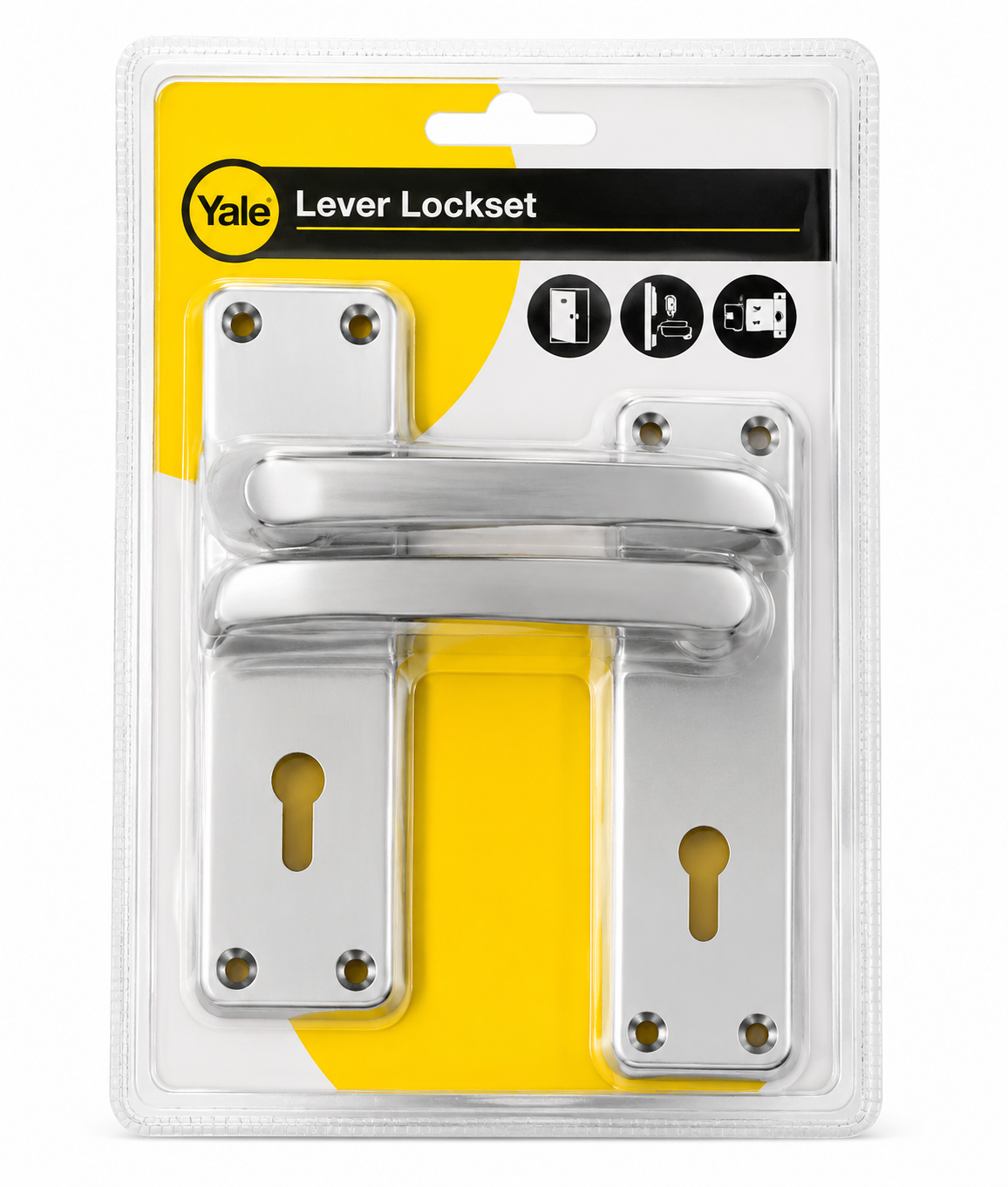 2 Lever Bathroom Lock, Aluminium Robin Handle Union – Yale 2L-DY687